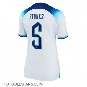 England John Stones #5 Replika Hemmatröja Damer VM 2022 Kortärmad